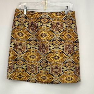 Laundry by Shelli Segal Shimmery Patterned Skirt